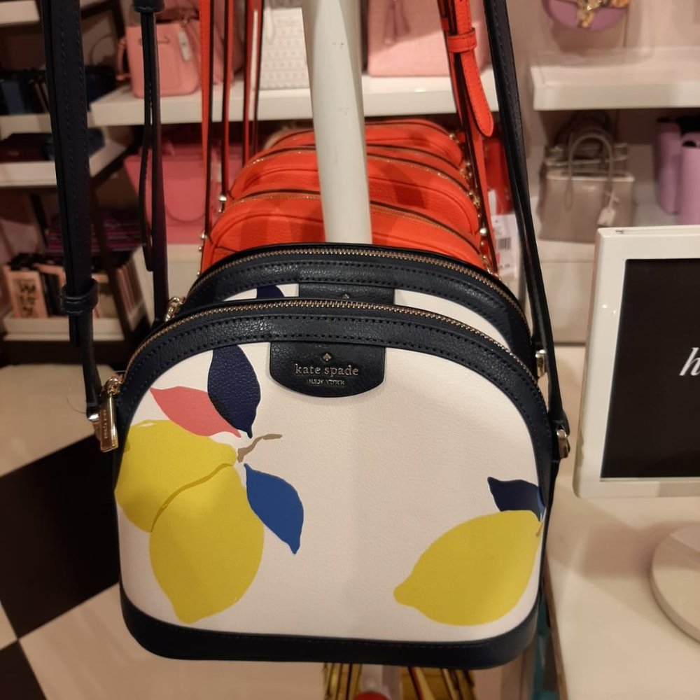 Kate Spade NY Sylvia Lemon Zest X Large Dome Cross - Picture 6 of 9